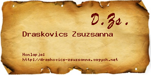 Draskovics Zsuzsanna névjegykártya